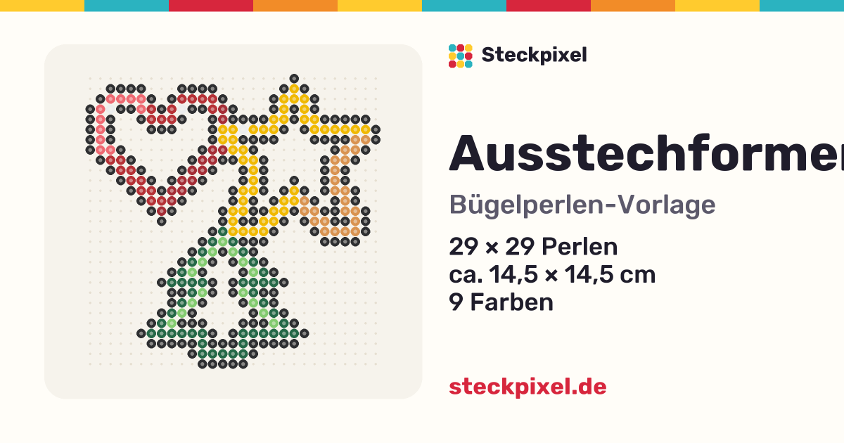 Bügelperlen-Vorlage Ausstechformen