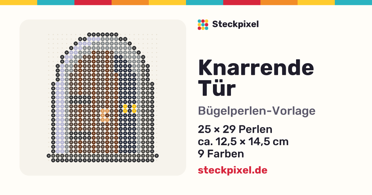 Bügelperlen-Vorlage Knarrende Tür