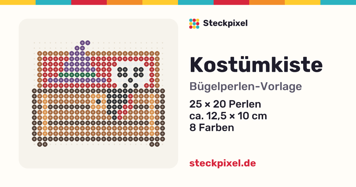 Bügelperlen-Vorlage Kostümkiste