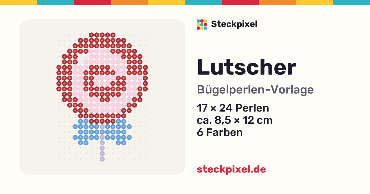 Bügelperlen-Vorlage Lutscher