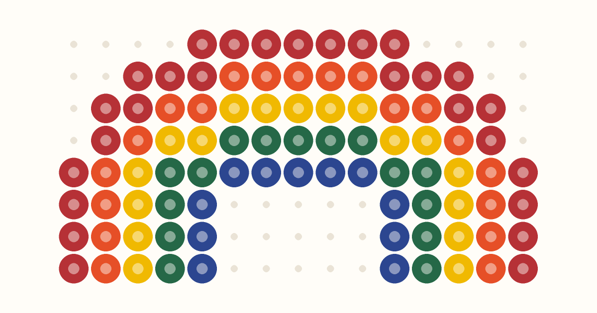 Bügelperlen-Vorlage Regenbogen