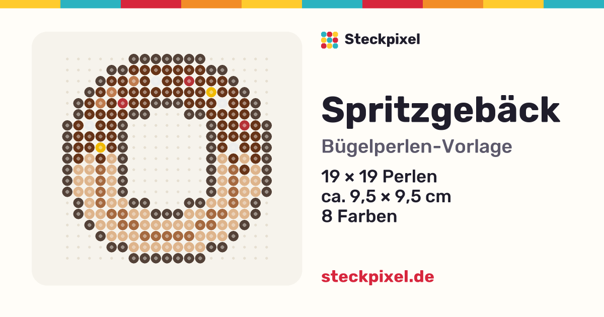 Bügelperlen-Vorlage Spritzgebäck