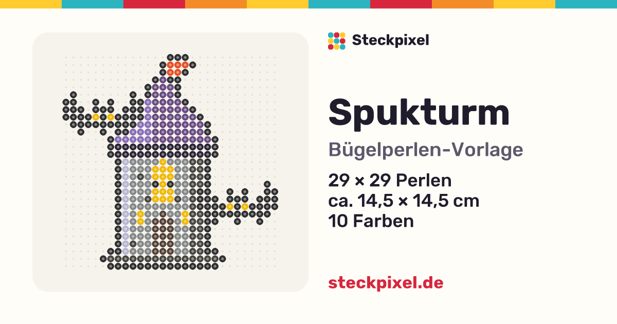 Bügelperlen-Vorlage Spukturm
