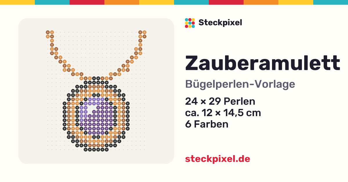 Bügelperlen-Vorlage Zauberamulett