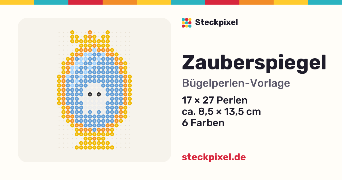 Bügelperlen-Vorlage Zauberspiegel